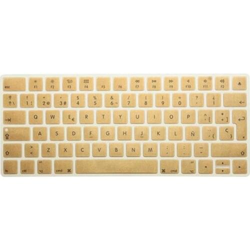 25pcs Hot New Spanish Keyboard Cover Silicone Skin Protector For Apple Magic Keyboard MLA22B/A EU/UK European Keyboard Layout