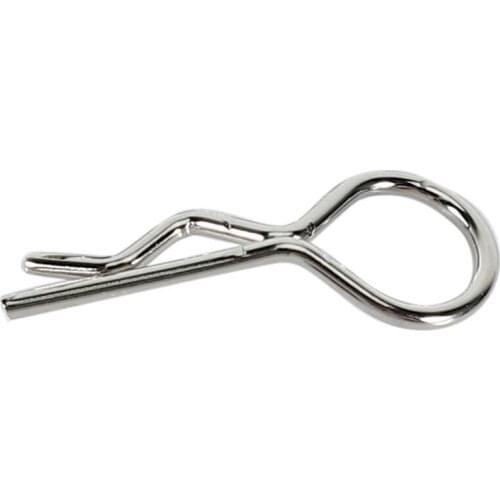 50Pcs Stainless Steel Body Clips Shell Cover Pin Bend for 1/10 RC Car Remote Control Toys Hsp Redcat Exceed Spare Parts