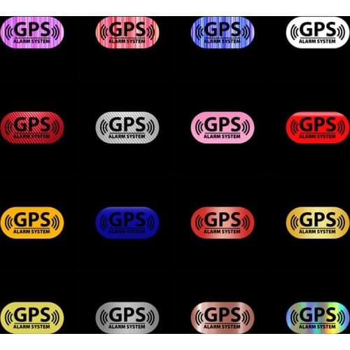 For Car Stickers and Decals GPS Alarm Stickers Car Bumper Stickers In Car Styling Car Door Body Window Motorcycle Vinyl Stickers