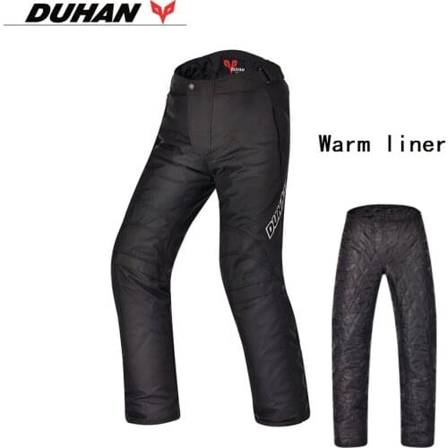 Free shipping 1pcs DUHAN Mens Motorbike Windproof Warm Liner Motorcycle Oxford Trousers with Aramid Protective Lining