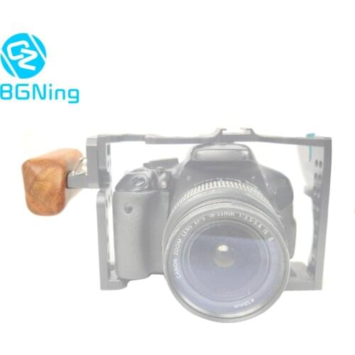 BGNing Right Wooden Handle Grip for Cage On The Side DSLR Camera Handle for Panasonic GH Series Universal Camera Rig Accessories