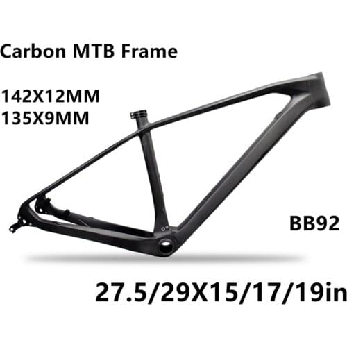 Bicicleta MTB 29er T800/27.5er/26er Quadro De Carbono 650B Montanha Carbono Quadro de Bicicleta com Tamanho COMPACTO 15/17 "com