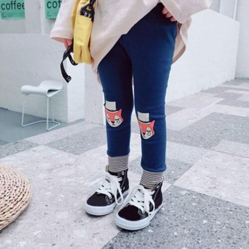 Toddler Kids Baby Girls Spring Autumn Long Pants Cartoon Print Leggings Girl Kid Casual Long Pant Children Infant Clothes