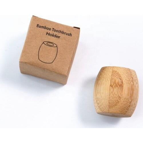 Eco Friendly Bamboo Toothbrush Holder Bathroom Stands Biodegradable Natural Vegan BPA-Free Wooden Tooth brush Accessories Tool