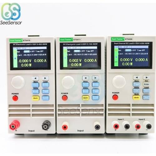 ET5410 ET5411 ET5420 Programmable DC Electrical Load Digital Control DC Load Electronic Battery Tester 150V 500V 15A 20A 40A