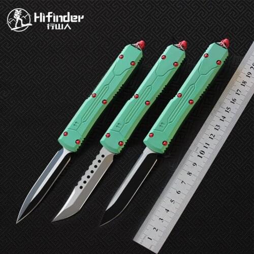 Hifinder D2 blade 6061-T6 aluminum handle camping survival outdoor EDC hunt Tactical tool dinner kitchen knife