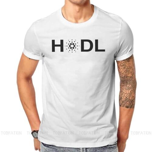HODL Cardano Casual TShirt Cardano ADA Blockchain Cryptocurrency Coin Style Streetwear Casual T Shirt Men Tee Gift Clothes