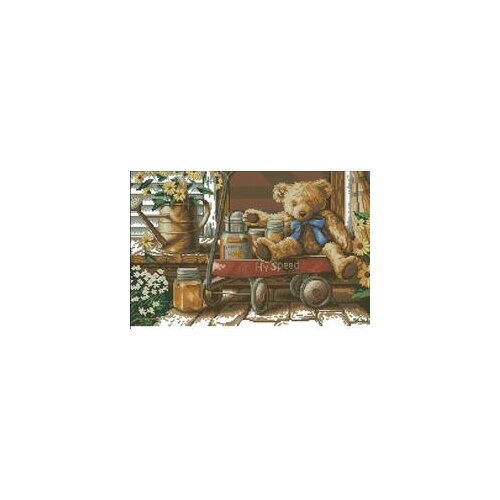 NN YIXIAO Counted Cross Stitch Kit Cross stitch RS cotton with cross stitch Dimensions 13693 cute bear