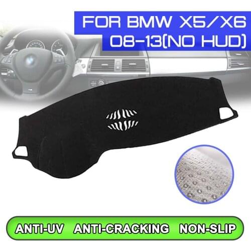 Car Dashboard Mat Anti-dirty Non-slip Dash Cover Mat UV Protection Shade Sticker for BMW X5 X6 2008 2009 2010 2011 2012 2013