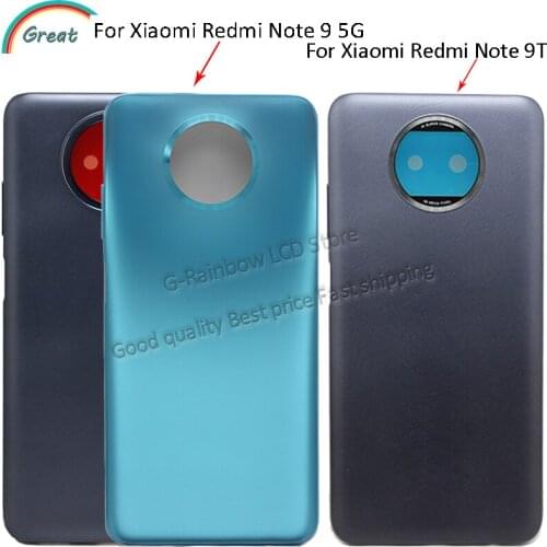 Battery cover For Xiaomi Redmi Note 9T Battery Back Cover Door Housing Replacement Parts For Redmi Note 9t Battery Cover J22