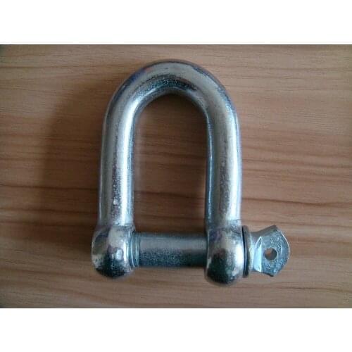 M28--M36, 3T-5T, heavy one, european type large dee shackle electric galvanized D shackle U bolt bow anchor ,boat part hardware