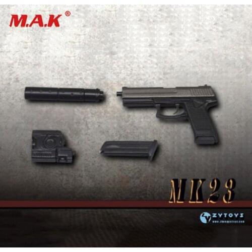 1:6 Scale ZY2009D MK23 SOCOM Pistol Weapon Gun Model 1/6 Miniature Toy F 12" Figure