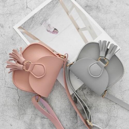 Fashion New Children Girls Small Shoulder Bag Kids Sweet PU Leather Waist Bag Play Travel Portable Bag Crossbody Handbags