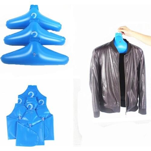 Inflatable Clothes Hanger Racks Creative Foldable Non Slip Coat Hanger No Trace Rotatable Clothing Storage Holder for Travel Cam