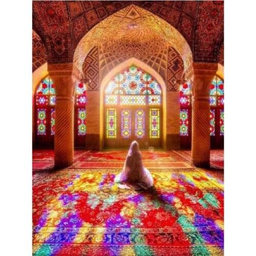 Region Islam Pre-Printed 11CT Cross Stitch Embroidery Full Kit DMC Threads Handiwork Craft Painting Handmade Wholesale