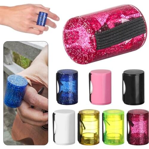 7 Colors Plastic Rhythm Sand Shaker Music Finger Ring Finger Shot for Ukulele Guitar Musical Instruments Accessories