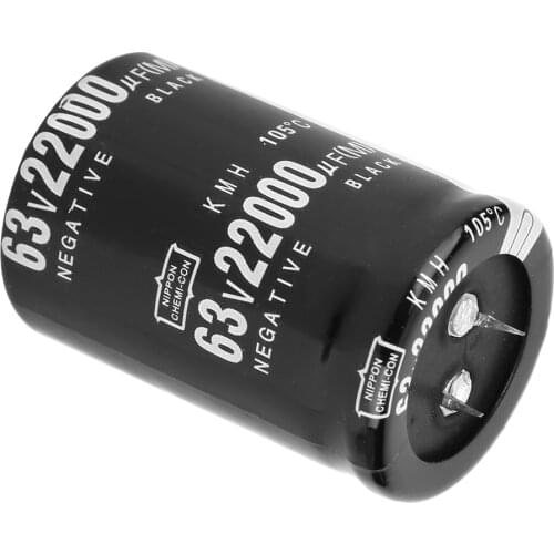 63V 15000μF Aluminium Electrolytic Capacitor 105℃ Standard (SN) Terminal 35x50mm Capacitor