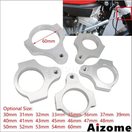 Universal Motorcycle Steering Damper Fork Frame Stabilizer Clamp Mounting Bracket 30 31 32 33 35 41 43 45 46 47 48 49 50 - 60 mm