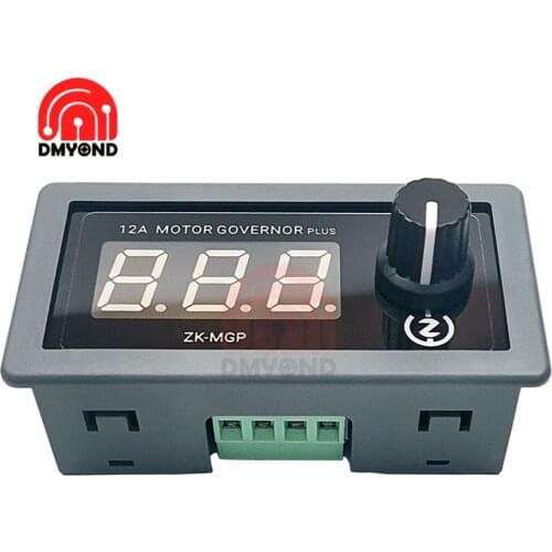 Adjustable Speed PWM DC Motor Controller 5-30v 12A 360W 6V 12V 24V Slow Start Slow Stop Module ZK-MGP