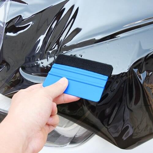 Vinyl Wrap Car Film Felt Squeegee Carbon Fiber Wrapping Tool Auto Foil Window Tint Household Car Cleaning Tool Ice Scraper