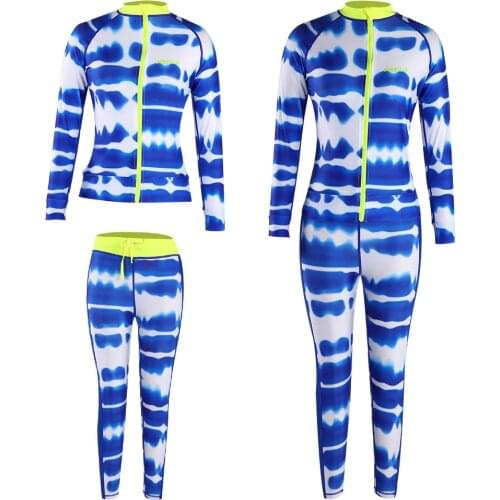 Women Long-Sleeve Sunscreen Surfing Swimwear Swimsuit Diving Suit New Surfing Snorkeling Swimming Clothing
