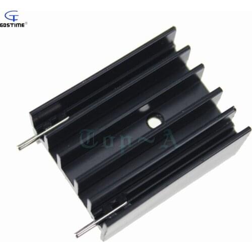 100pcs Heat sink 30mm x 23mm x 16mm IC Heatsink Aluminum Radiator Cooler Cooling Fan 30x23x16mm For MTDA7294 L298