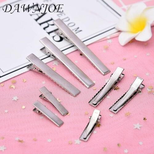 20pcs/lot 20 28 32 40 45 65 75mm Metal Duckbill Clip Crocodile Clips For DIY hair hairwear clips Jewelry Making accessories