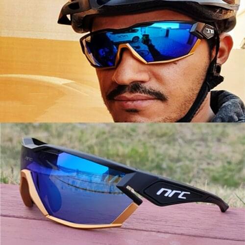 2021 NRC Brand Cycling Glasses Mountain Bike Bicycle Outdoor Sports UV400 Goggles MTB Cycling Sunglasses Woman Man Eyewear