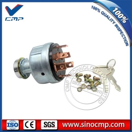 6 Plug Key Switch, Starter Switch, Ignition Switch YN50S00029F1 for Kobelco SK200-6 Excavator