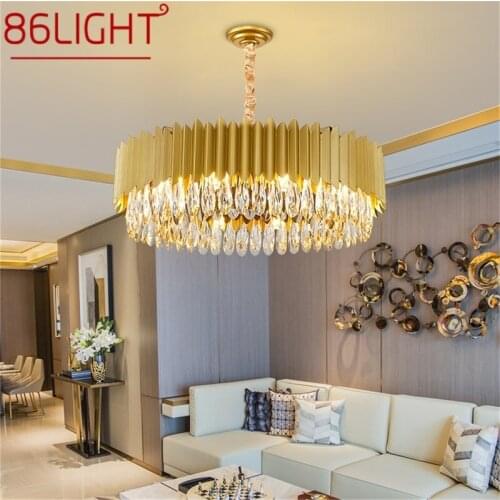 86LIGHT Chandelier Lamp Fixtures Luxury Gold Pendant Light Postmodern Home LED for Living Dining Room