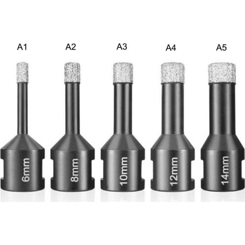 M14 Thread Dry Diamond Core Drill Bits For Porcelain Granite Tile Glass Marble 6/8/10/12/14mm Opener Sharp&Wearproof Tools