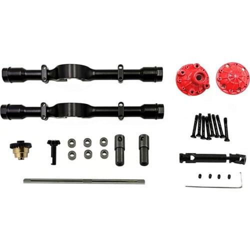 Metal Axle Housing Differential Gear DIY Set for WPL D12 Small Cargo Card RC Car Upgrade Parts