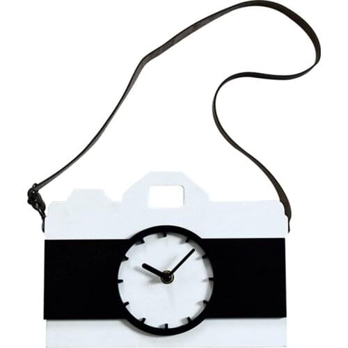 Baby Camera Zegar Scienny Kids Wall Clock Art Designer 3d Modern Decor Wandklok Hout Watch Wall Clocks Wall Home Decor Z010