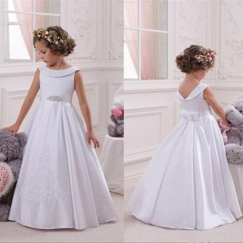 Kids Flower Girl Dresses for Wedding Elegant First Holy Communion Pageant Dress for Girls Graduation Dress Govestido de Daminha