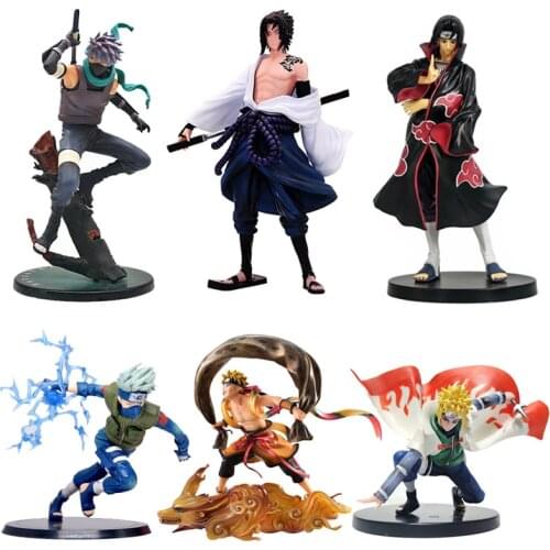 Naruto Shippuden Anime Uzumaki Naruto Hatake Kakashi Uchiha Sasuke Boruto Hyuga Hinata Deidara Gaara Action Figures Model Toys