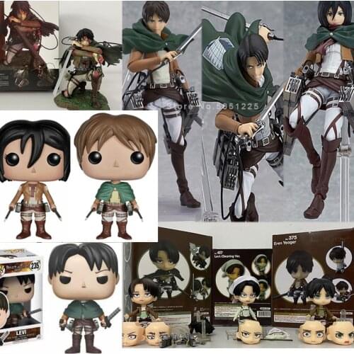 Attack on Titan Artfx J Levi Battle Damage Figma Levi Eren Jaeger Mikasa Ackerman Levi Armin Arlert Hanji Zoe Sasha Braus Figure