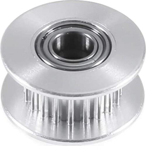 GT2 2GT 20 Teeth Aluminum Tooth Timing Belt Idler Pulley , 5mm Bore , 6mm Width