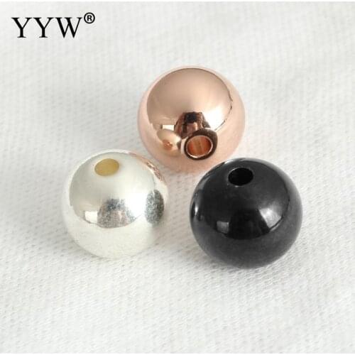 Near round Stainless Steel beads for jewelry making loose beads rose gold color gold color drum shape 2 3 4 5 6 8 10mm