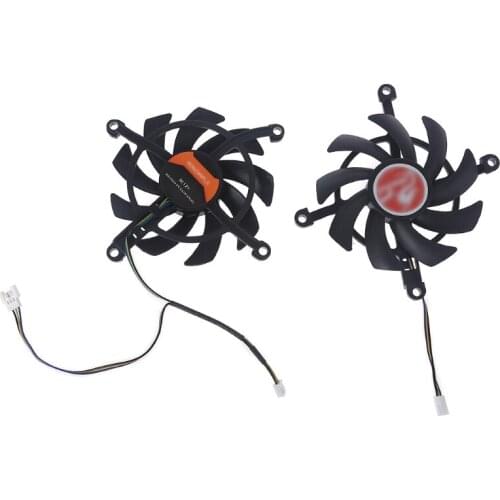 Colorful GTX 1660 Tomahawk RTX2060 Graphics Card Cooler 4Wire 4Pin 2Pcs 85mm 12V VGA Fan Graphics Card Cooling Fan