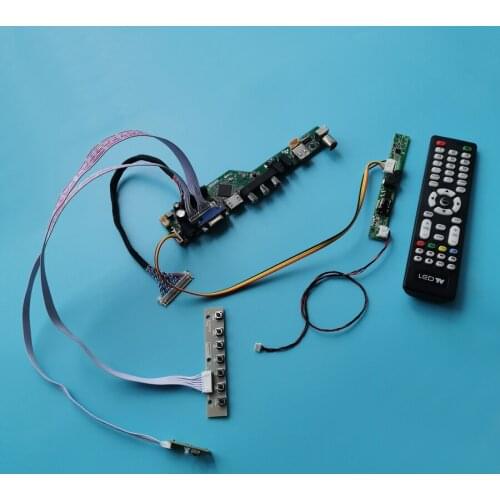 LDE 60Hz 1920*1080 LCD matrix VGA AV USB monitor universal controller drive board DIY kit LVDS for LM230WF3/LM230WF5 30 Pin