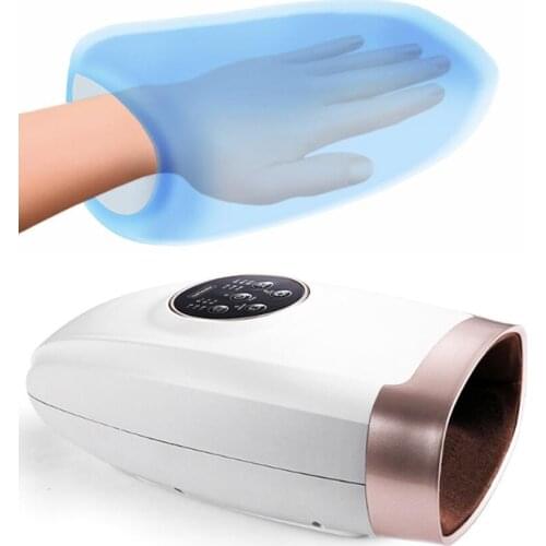 Breo WOWOS Electric Acupressure Hand Massager Palm Finger Massage with Air Pressure Heat Compression and LCD Disply