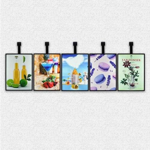 Wall mounted picture frame light magnetic slim light box metal led letter lights sign