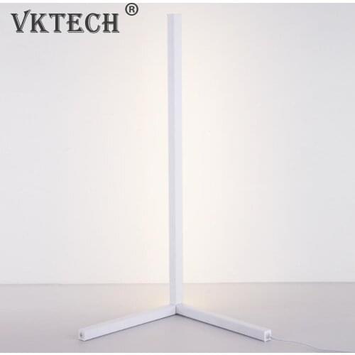 Nordic LED Corner Rod Floor Light Simple Bedroom Indoor Atmosphere Standing Lamp RGB Corner Decoration Floor Lamps