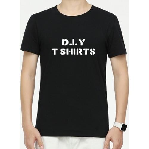 100% Cotton Men Casual T Shirts Custom Print Photo For Family Mens Fashion Short Sleeve Streetwear Tops Tees Shirts Clothing