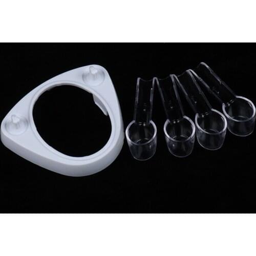 New Electric Toothbrush Base Stand Support Brush Head Holder + 4pcs Cover For Electric Toothbrushes Home Bathroom Tools
