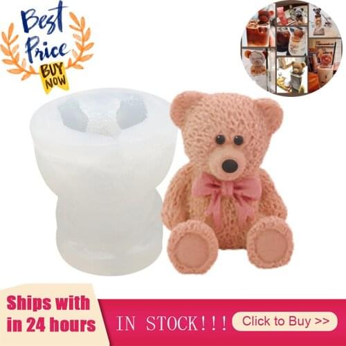 Maker Little bear dogShape Tray Ice Cream Tool Whiskey Wine Cocktail ice mold silicone molds Kitchen accessori