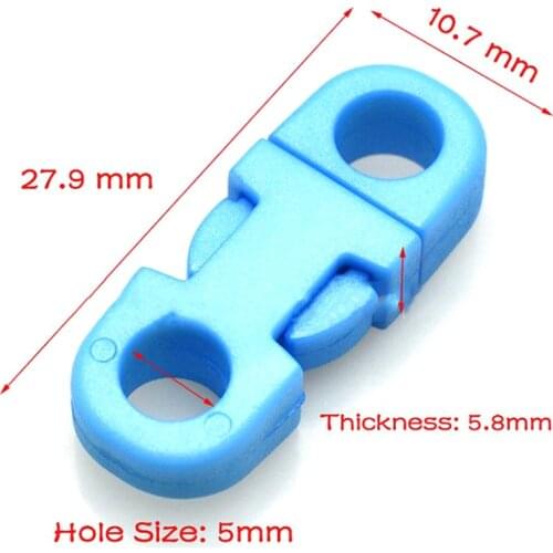 10Pcs 10mm Side Release Buckle Paracord Bracelet DIY Bags Pet Release Buckles