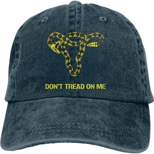 Adjustable Solid Color Baseball Cap Gift Ideas For Patriotic Right Wing Washed Cotton Don't Tread On Me USA Sports Woman Hat