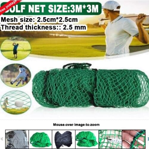 Golf Practice Net Heavy Duty Impact Netting Rope Sports Training 3Mx3M Aids Training Mesh Batting Golf Practice Accessories