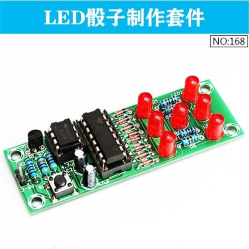 LED dice making kit LED dice parts Skill training Welding practice Fun electronic DIY